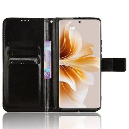 For Oppo F27 Pro 5G / Oppo F27 Pro+ 5G / A3 Pro (China) 5G Wallet Case Card Slots Leather Phone Cover Crazy Horse Texture