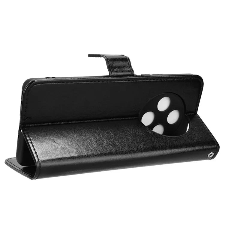 For Oppo F27 Pro 5G / Oppo F27 Pro+ 5G / A3 Pro (China) 5G Wallet Case Card Slots Leather Phone Cover Crazy Horse Texture