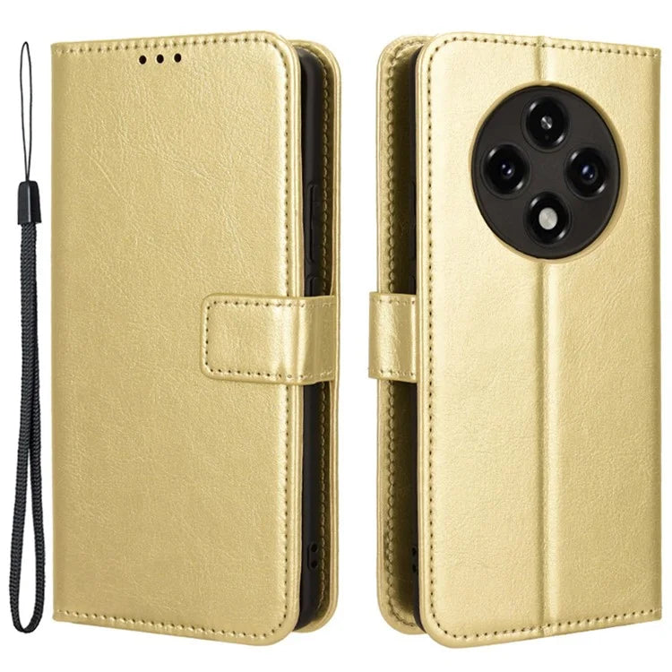For Oppo F27 Pro 5G / Oppo F27 Pro+ 5G / A3 Pro (China) 5G Wallet Case Card Slots Leather Phone Cover Crazy Horse Texture