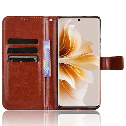 For Oppo F27 Pro 5G / Oppo F27 Pro+ 5G / A3 Pro (China) 5G Wallet Case Card Slots Leather Phone Cover Crazy Horse Texture