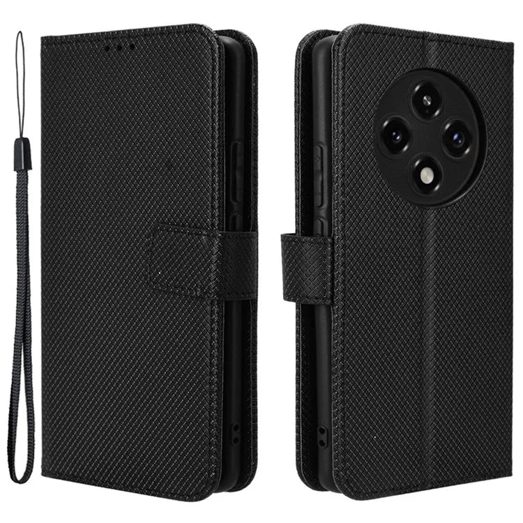 For Oppo F27 Pro 5G / Oppo F27 Pro+ 5G / A3 Pro (China) 5G Case Diamond Texture PU Leather Wallet Phone Cover TPU Inner Shell