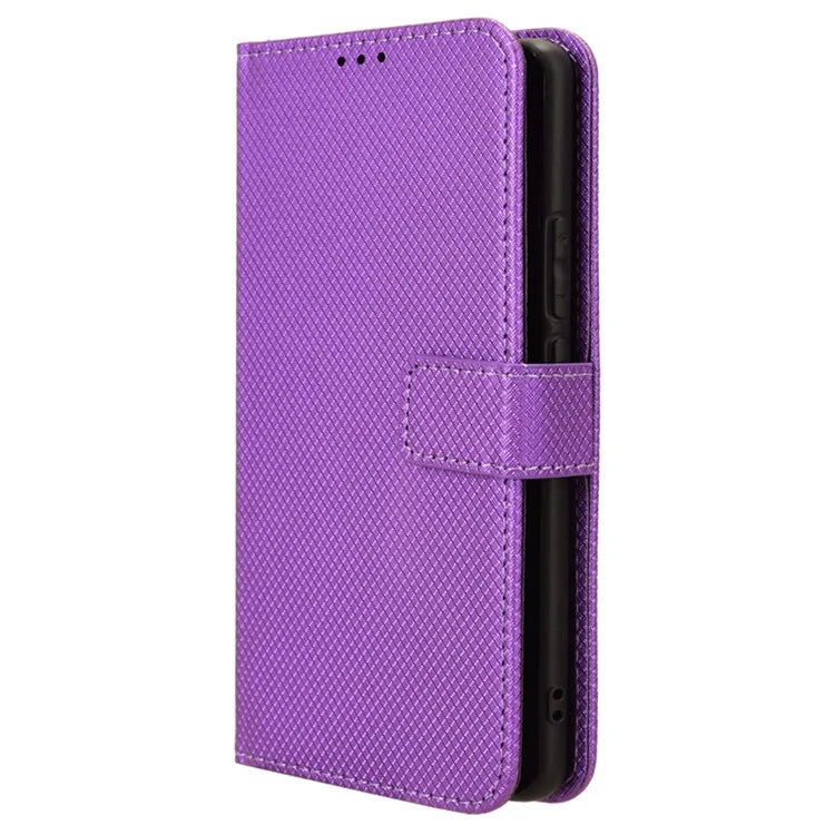 For Oppo F27 Pro 5G / Oppo F27 Pro+ 5G / A3 Pro (China) 5G Case Diamond Texture PU Leather Wallet Phone Cover TPU Inner Shell