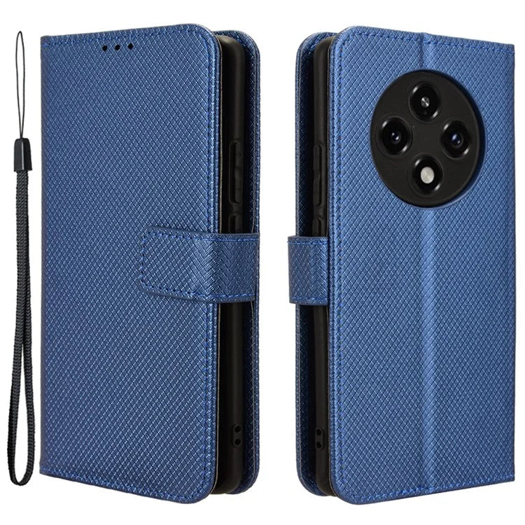 For Oppo F27 Pro 5G / Oppo F27 Pro+ 5G / A3 Pro (China) 5G Case Diamond Texture PU Leather Wallet Phone Cover TPU Inner Shell