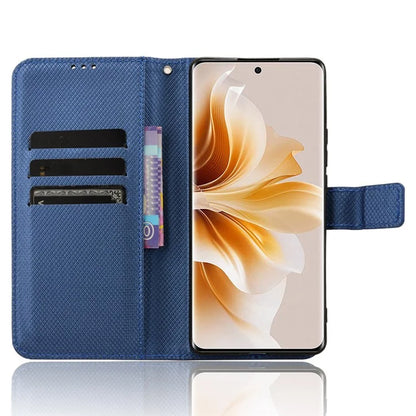 For Oppo F27 Pro 5G / Oppo F27 Pro+ 5G / A3 Pro (China) 5G Case Diamond Texture PU Leather Wallet Phone Cover TPU Inner Shell