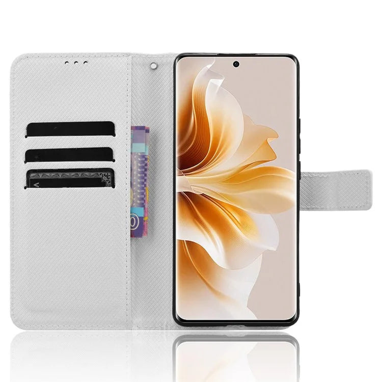 For Oppo F27 Pro 5G / Oppo F27 Pro+ 5G / A3 Pro (China) 5G Case Diamond Texture PU Leather Wallet Phone Cover TPU Inner Shell
