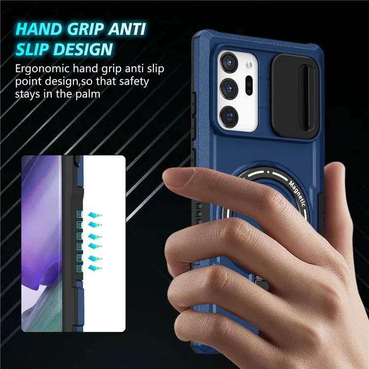 For Samsung Galaxy Note20 Ultra / Note20 Ultra 5G Case Anti-drop PC+TPU Phone Shell Compatible with MagSafe