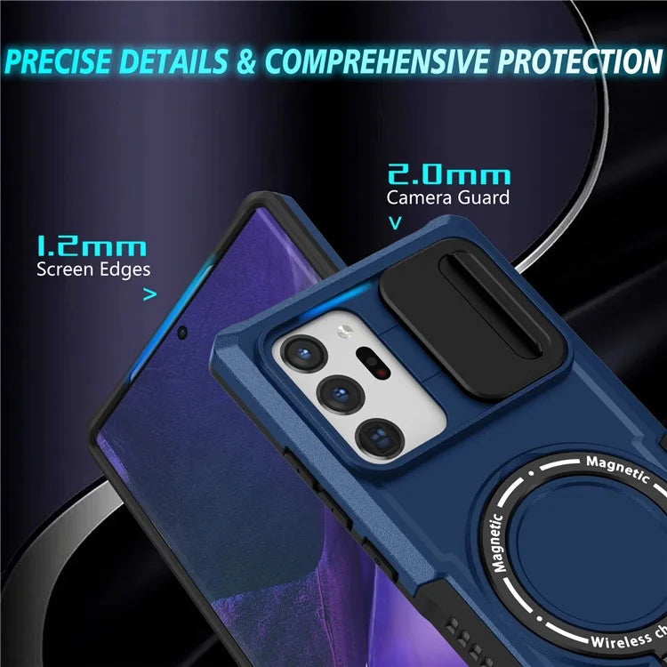 For Samsung Galaxy Note20 Ultra / Note20 Ultra 5G Case Anti-drop PC+TPU Phone Shell Compatible with MagSafe