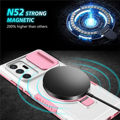 For Samsung Galaxy Note20 Ultra / Note20 Ultra 5G Case Anti-drop PC+TPU Phone Shell Compatible with MagSafe