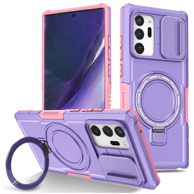 For Samsung Galaxy Note20 Ultra / Note20 Ultra 5G Case Anti-drop PC+TPU Phone Shell Compatible with MagSafe