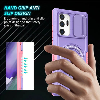 For Samsung Galaxy Note20 Ultra / Note20 Ultra 5G Case Anti-drop PC+TPU Phone Shell Compatible with MagSafe