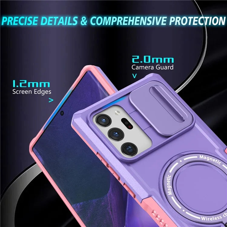 For Samsung Galaxy Note20 Ultra / Note20 Ultra 5G Case Anti-drop PC+TPU Phone Shell Compatible with MagSafe