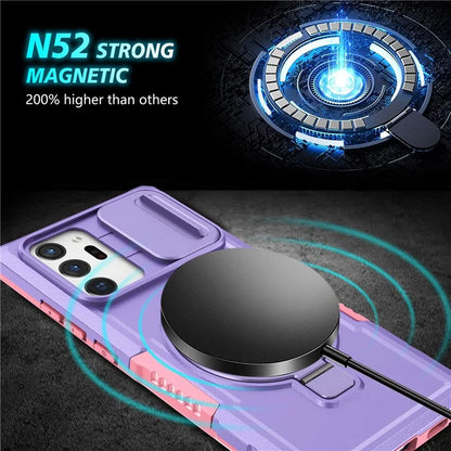 For Samsung Galaxy Note20 Ultra / Note20 Ultra 5G Case Anti-drop PC+TPU Phone Shell Compatible with MagSafe