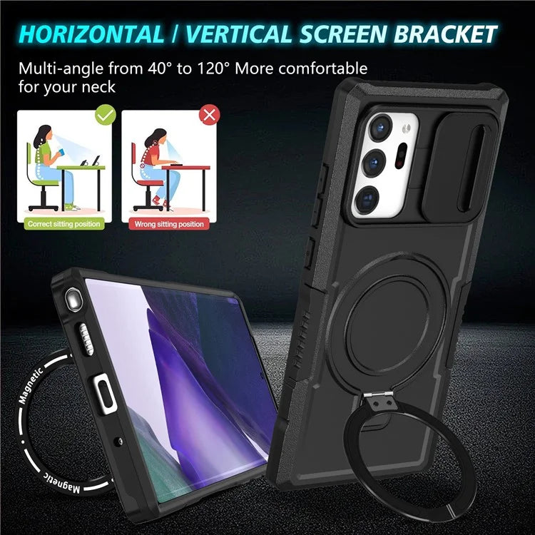 For Samsung Galaxy Note20 Ultra / Note20 Ultra 5G Case Anti-drop PC+TPU Phone Shell Compatible with MagSafe