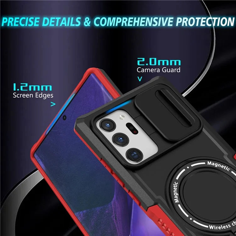For Samsung Galaxy Note20 Ultra / Note20 Ultra 5G Case Anti-drop PC+TPU Phone Shell Compatible with MagSafe