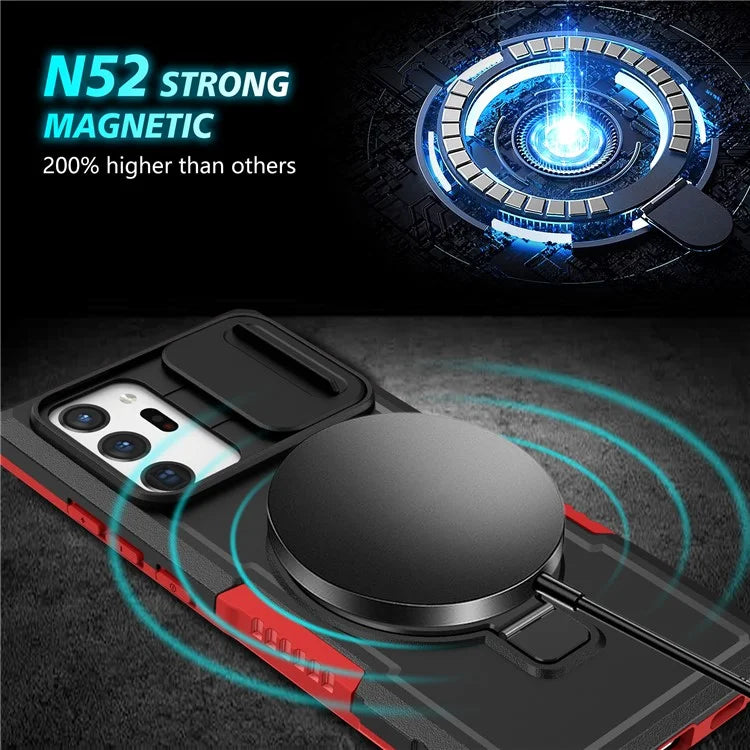 For Samsung Galaxy Note20 Ultra / Note20 Ultra 5G Case Anti-drop PC+TPU Phone Shell Compatible with MagSafe