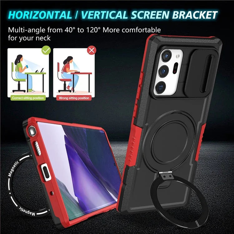 For Samsung Galaxy Note20 Ultra / Note20 Ultra 5G Case Anti-drop PC+TPU Phone Shell Compatible with MagSafe
