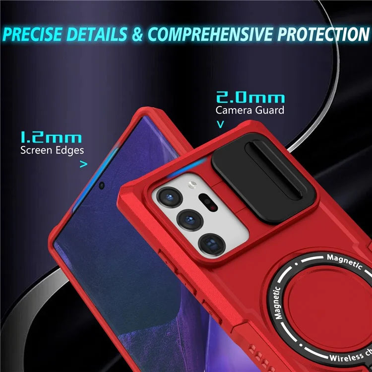 For Samsung Galaxy Note20 Ultra / Note20 Ultra 5G Case Anti-drop PC+TPU Phone Shell Compatible with MagSafe