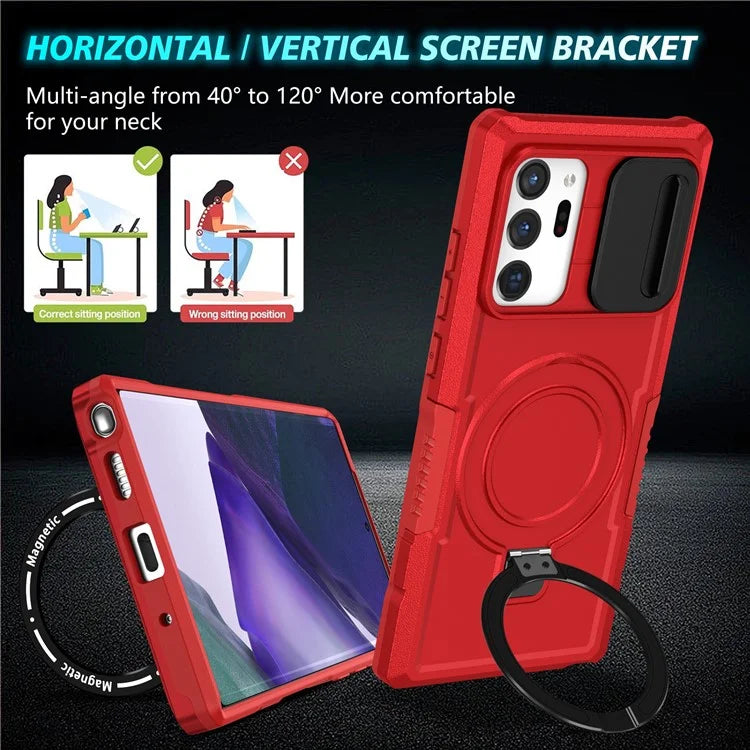 For Samsung Galaxy Note20 Ultra / Note20 Ultra 5G Case Anti-drop PC+TPU Phone Shell Compatible with MagSafe