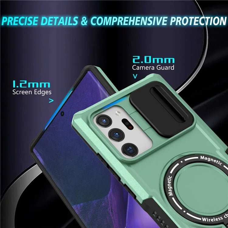 For Samsung Galaxy Note20 Ultra / Note20 Ultra 5G Case Anti-drop PC+TPU Phone Shell Compatible with MagSafe