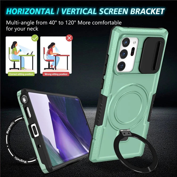 For Samsung Galaxy Note20 Ultra / Note20 Ultra 5G Case Anti-drop PC+TPU Phone Shell Compatible with MagSafe