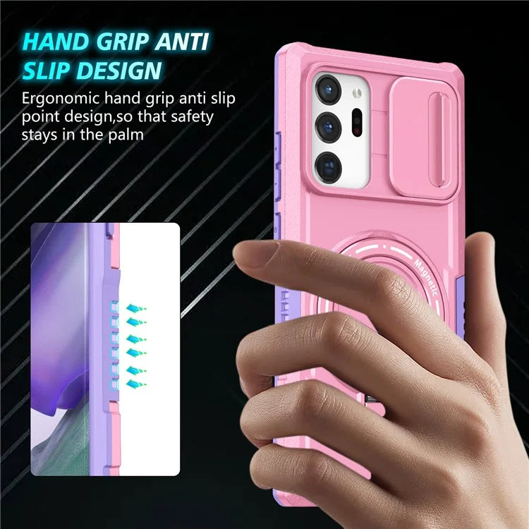 For Samsung Galaxy Note20 Ultra / Note20 Ultra 5G Case Anti-drop PC+TPU Phone Shell Compatible with MagSafe
