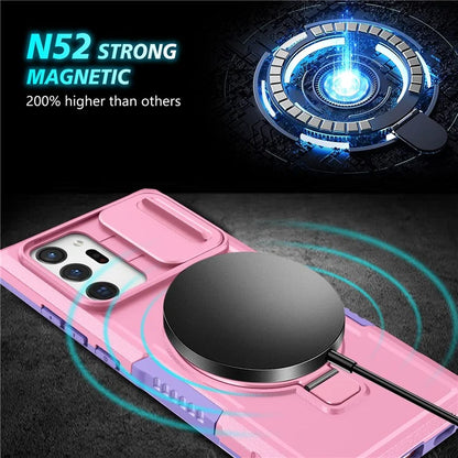 For Samsung Galaxy Note20 Ultra / Note20 Ultra 5G Case Anti-drop PC+TPU Phone Shell Compatible with MagSafe