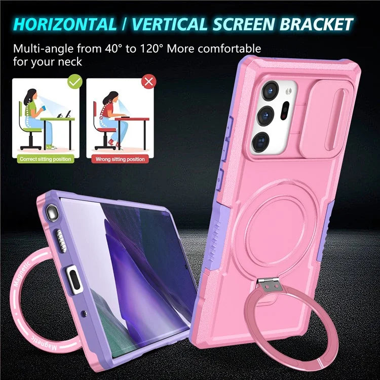 For Samsung Galaxy Note20 Ultra / Note20 Ultra 5G Case Anti-drop PC+TPU Phone Shell Compatible with MagSafe