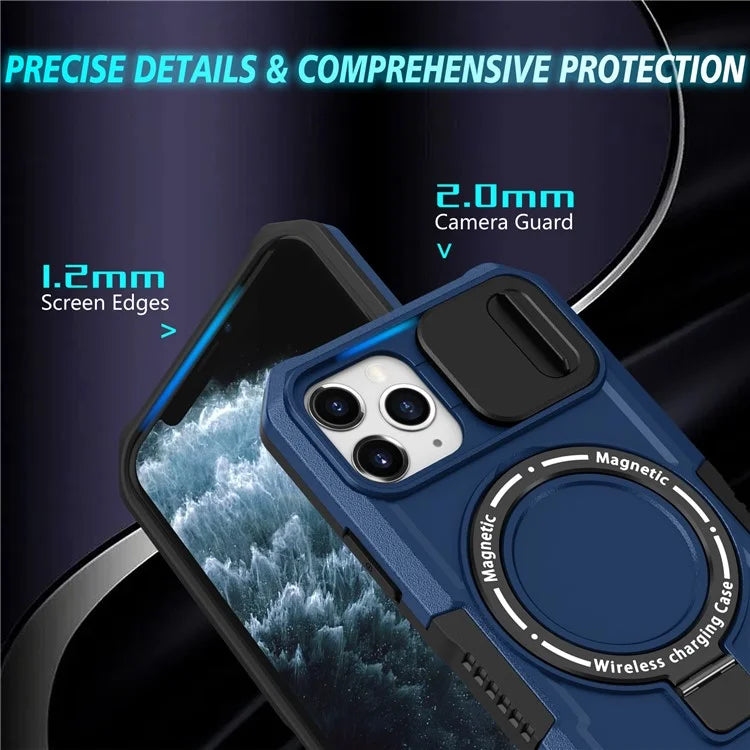 For iPhone 11 Pro Case Compatible with MagSafe PC+TPU Camera Protection Phone Cover