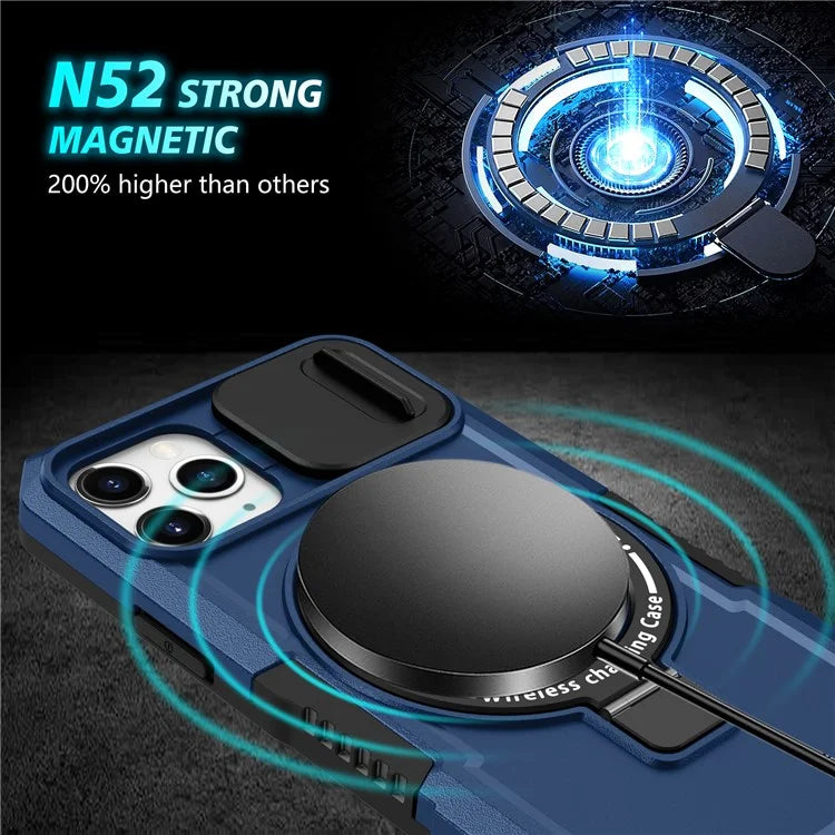 For iPhone 11 Pro Case Compatible with MagSafe PC+TPU Camera Protection Phone Cover