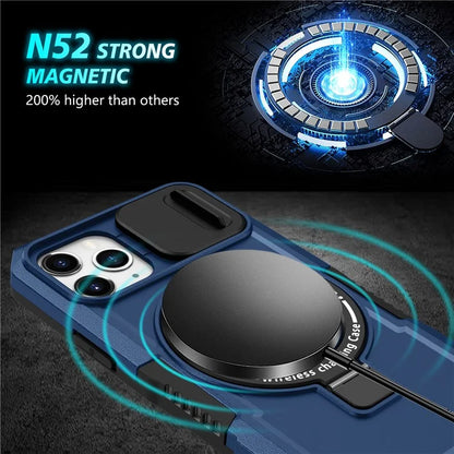 For iPhone 11 Pro Case Compatible with MagSafe PC+TPU Camera Protection Phone Cover