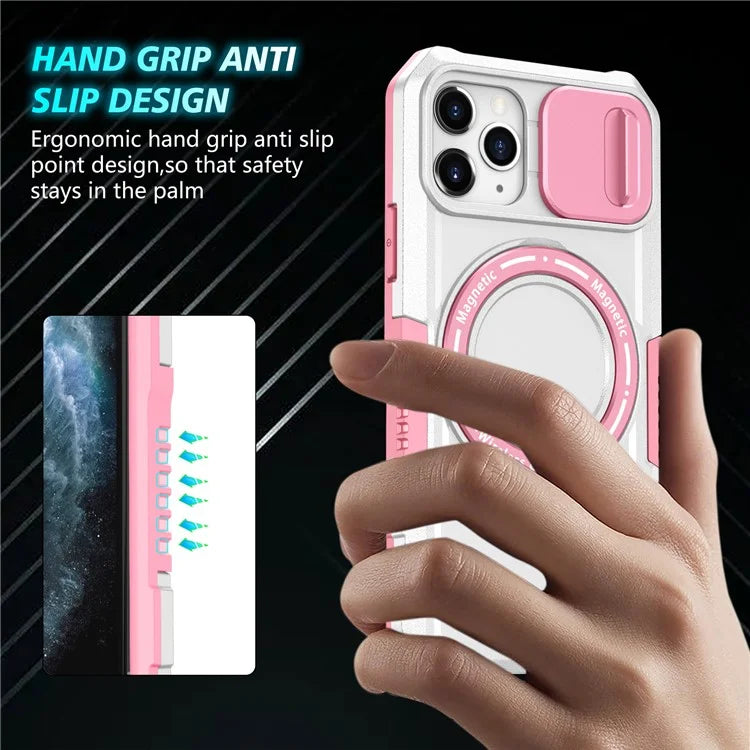 For iPhone 11 Pro Case Compatible with MagSafe PC+TPU Camera Protection Phone Cover
