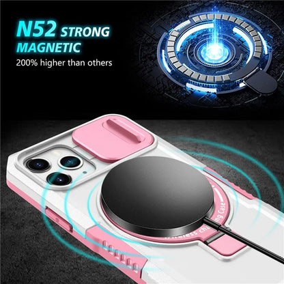 For iPhone 11 Pro Case Compatible with MagSafe PC+TPU Camera Protection Phone Cover