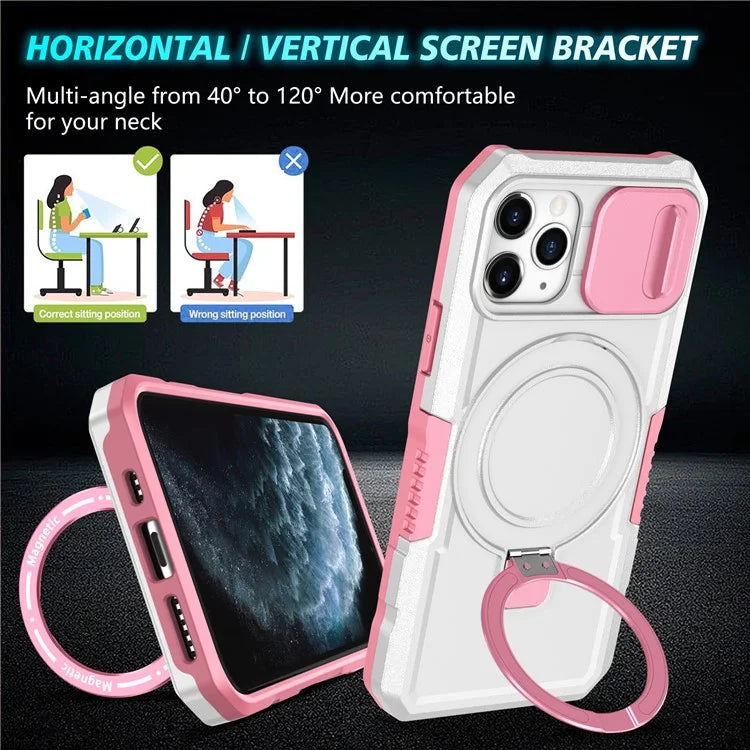 For iPhone 11 Pro Case Compatible with MagSafe PC+TPU Camera Protection Phone Cover