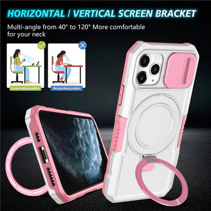 For iPhone 11 Pro Case Compatible with MagSafe PC+TPU Camera Protection Phone Cover