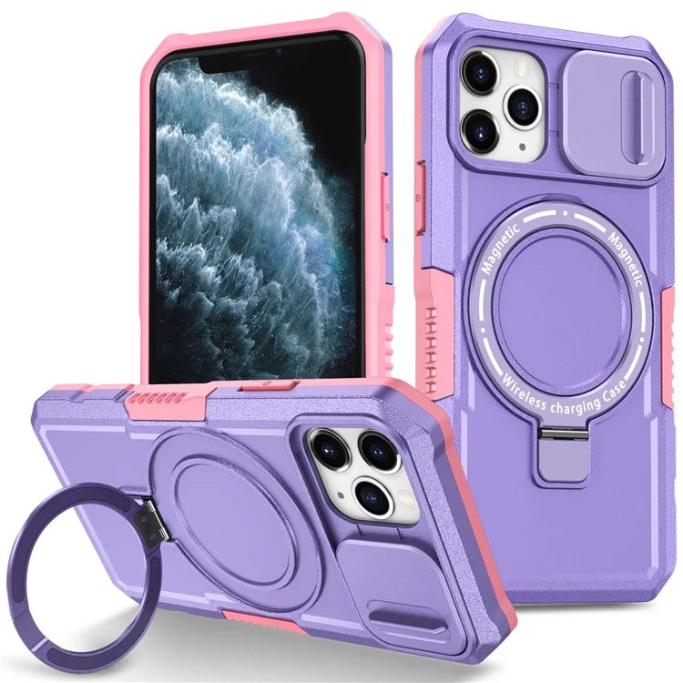 For iPhone 11 Pro Case Compatible with MagSafe PC+TPU Camera Protection Phone Cover
