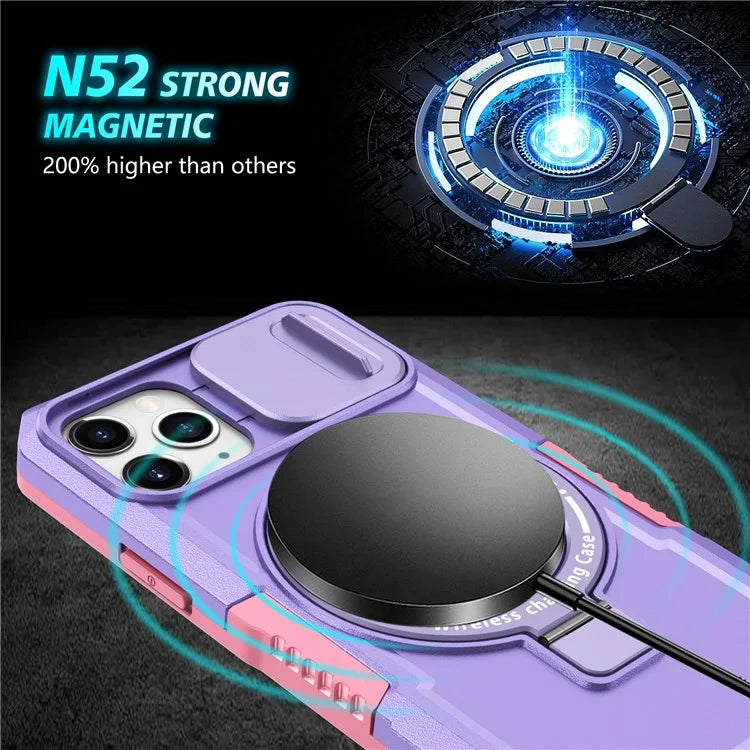 For iPhone 11 Pro Case Compatible with MagSafe PC+TPU Camera Protection Phone Cover