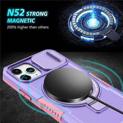 For iPhone 11 Pro Case Compatible with MagSafe PC+TPU Camera Protection Phone Cover