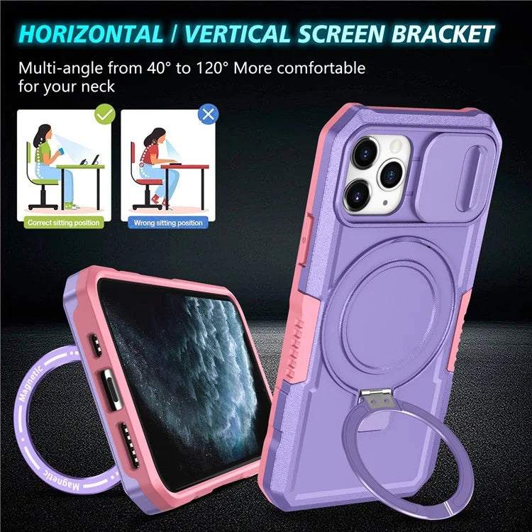 For iPhone 11 Pro Case Compatible with MagSafe PC+TPU Camera Protection Phone Cover