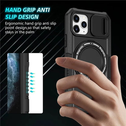 For iPhone 11 Pro Case Compatible with MagSafe PC+TPU Camera Protection Phone Cover