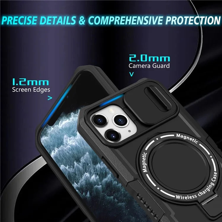 For iPhone 11 Pro Case Compatible with MagSafe PC+TPU Camera Protection Phone Cover