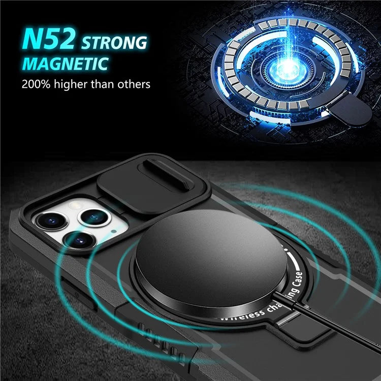 For iPhone 11 Pro Case Compatible with MagSafe PC+TPU Camera Protection Phone Cover