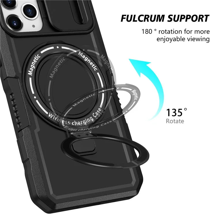 For iPhone 11 Pro Case Compatible with MagSafe PC+TPU Camera Protection Phone Cover
