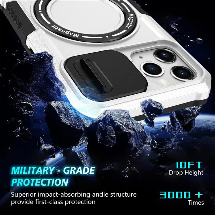 For iPhone 11 Pro Case Compatible with MagSafe PC+TPU Camera Protection Phone Cover / White