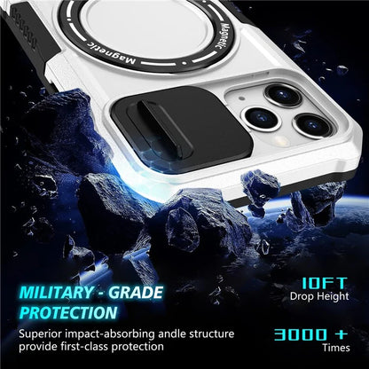 For iPhone 11 Pro Case Compatible with MagSafe PC+TPU Camera Protection Phone Cover / White