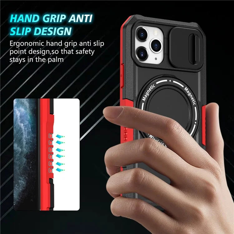 For iPhone 11 Pro Case Compatible with MagSafe PC+TPU Camera Protection Phone Cover