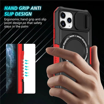 For iPhone 11 Pro Case Compatible with MagSafe PC+TPU Camera Protection Phone Cover
