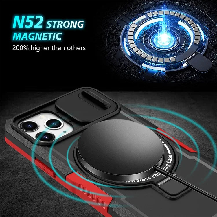 For iPhone 11 Pro Case Compatible with MagSafe PC+TPU Camera Protection Phone Cover