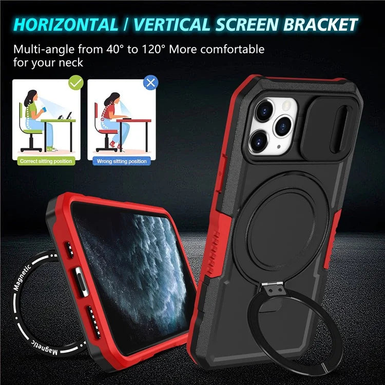 For iPhone 11 Pro Case Compatible with MagSafe PC+TPU Camera Protection Phone Cover