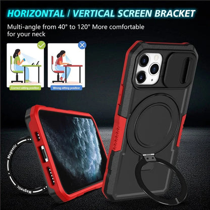 For iPhone 11 Pro Case Compatible with MagSafe PC+TPU Camera Protection Phone Cover