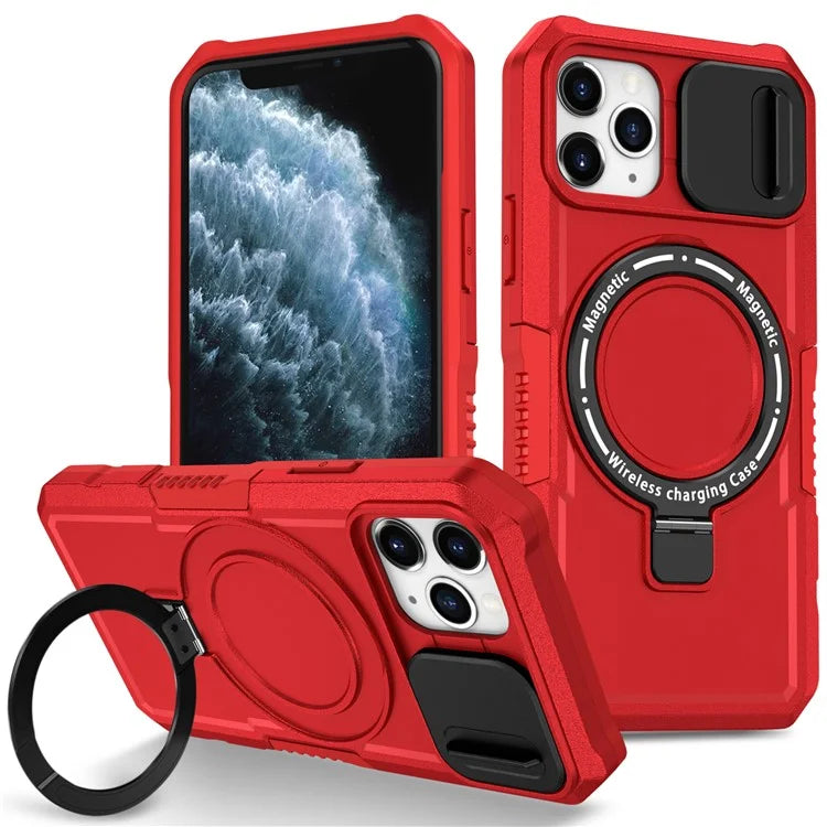 For iPhone 11 Pro Case Compatible with MagSafe PC+TPU Camera Protection Phone Cover